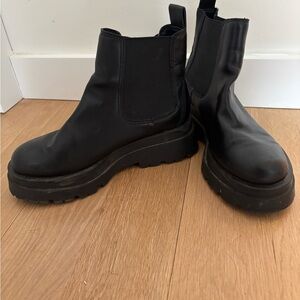 Aldo Black Chunky Chelsea Boots
